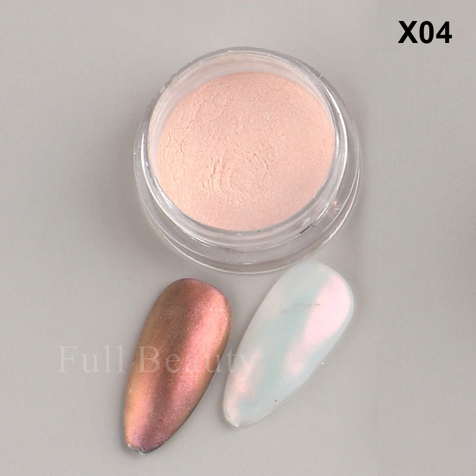 Neon Pigment Yellow Green Orange Rubbing Nail