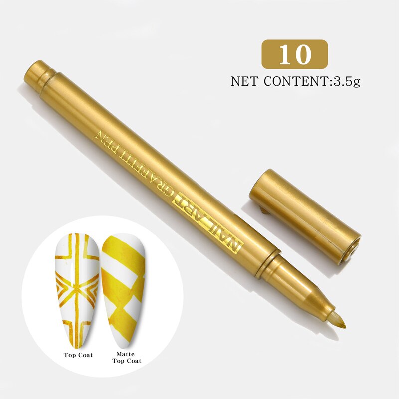 1 Pc Waterproof Nail Art Graffiti Pen