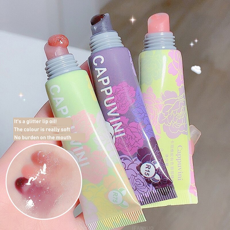 Clear Glitter Gel Lip Gloss Pigments Water Light
