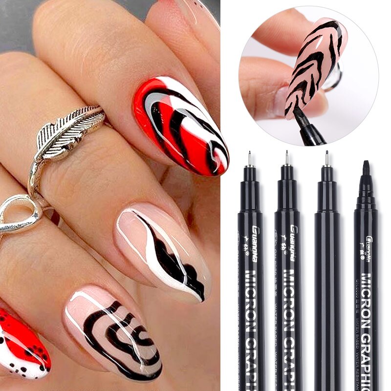 1 Pc Waterproof Nail Art Graffiti Pen