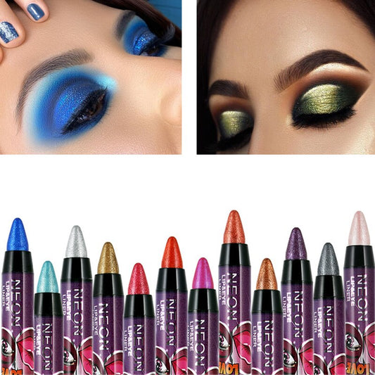 Pearlescent Eyeshadow Pen Waterproof Blooming Shiny Glitter