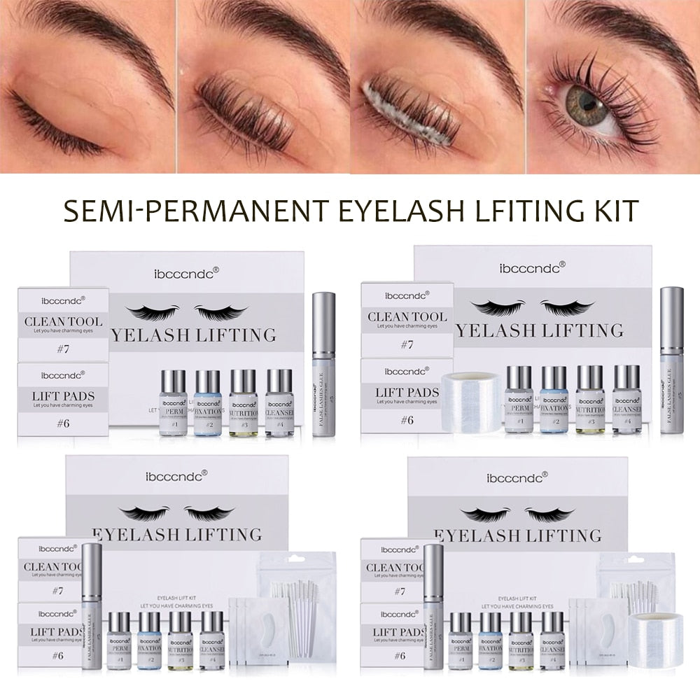2023 New Lash Lift Set Eyelash Perm Kit Lash Curling Eyelash Extensions Eyelash Makeup Tool Cling Film Lifting Pad Dropshipping