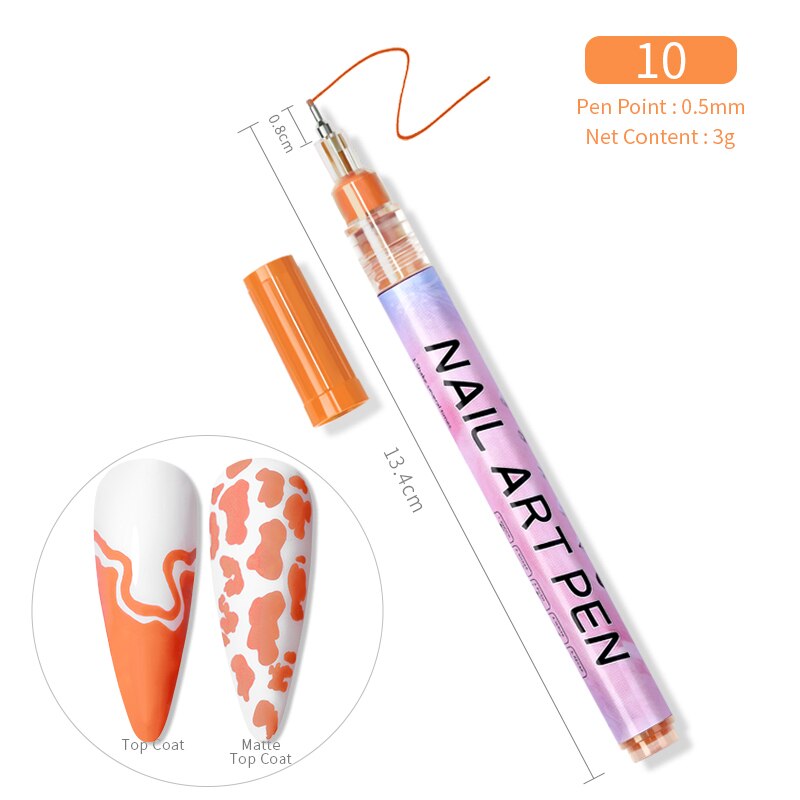 1 Pc Waterproof Nail Art Graffiti Pen