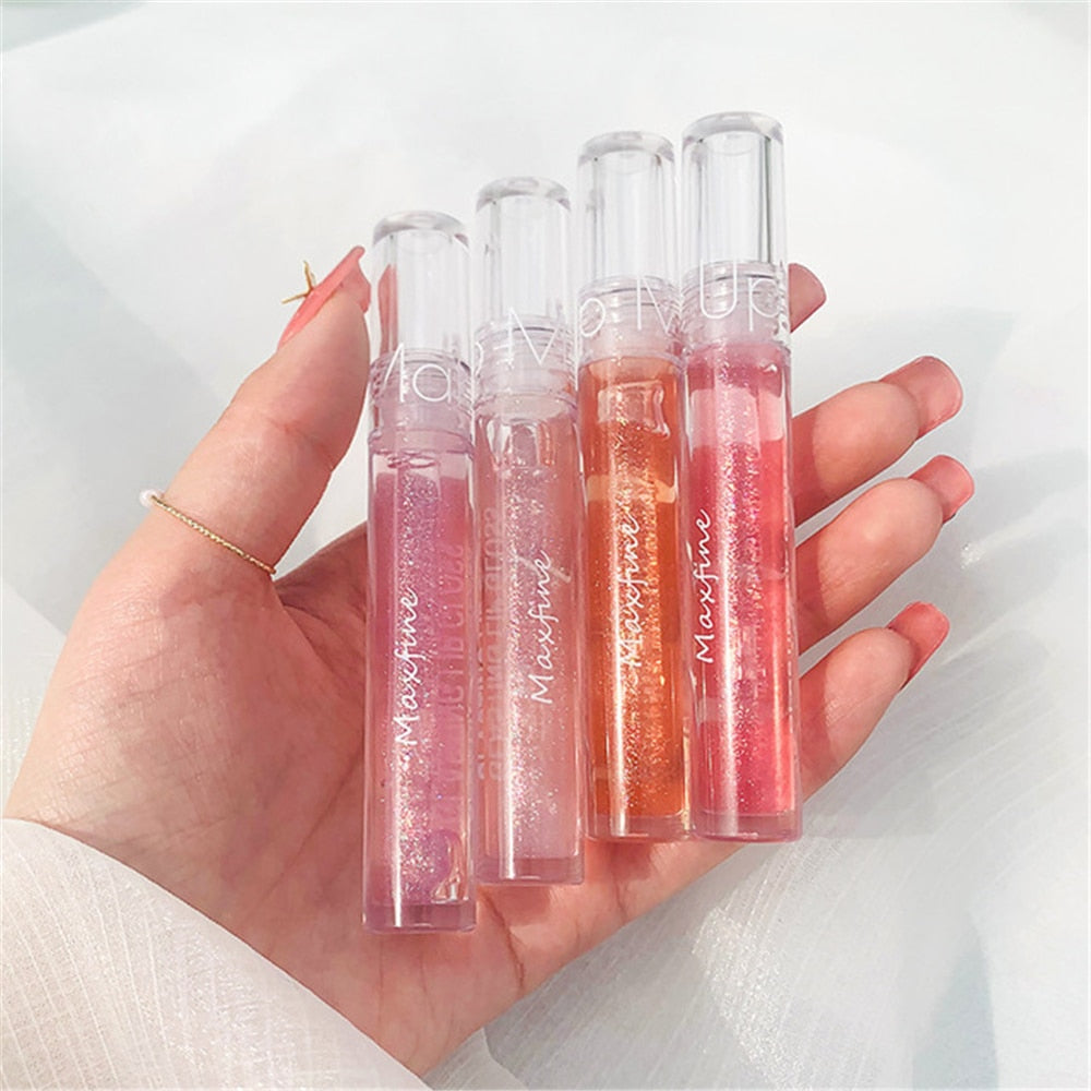 3D Lip Gloss Holographic Lip Plumping Shiny Pearl