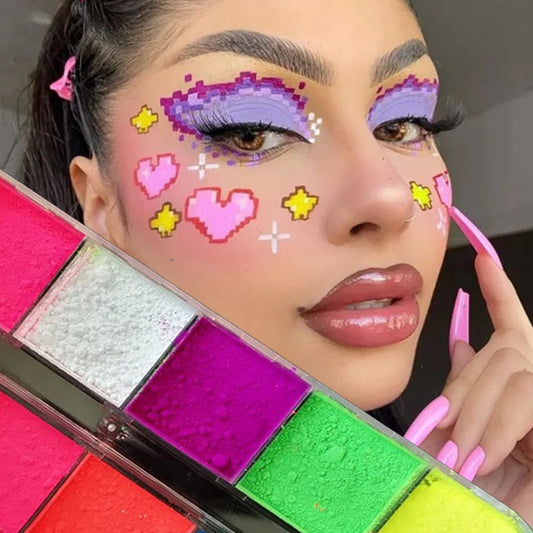 Matte Neon Eyeshadow Fluorescent Makeup