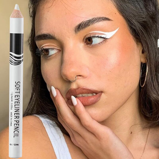 1PC Waterproof White Liquid Eyeliner Pen