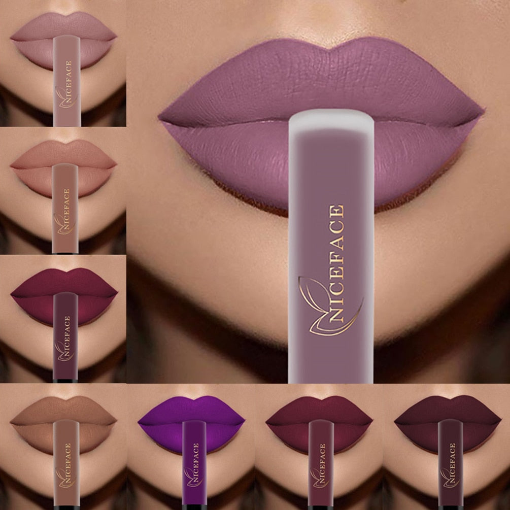 NICEFACE Lip Gloss Lipstick Waterproof
