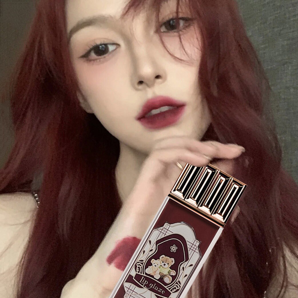 Matte Lip Glaze Brown Nude Chocolate Liquid