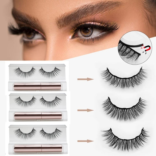 3D Magnetic Eyelashes Set Waterproof  kit