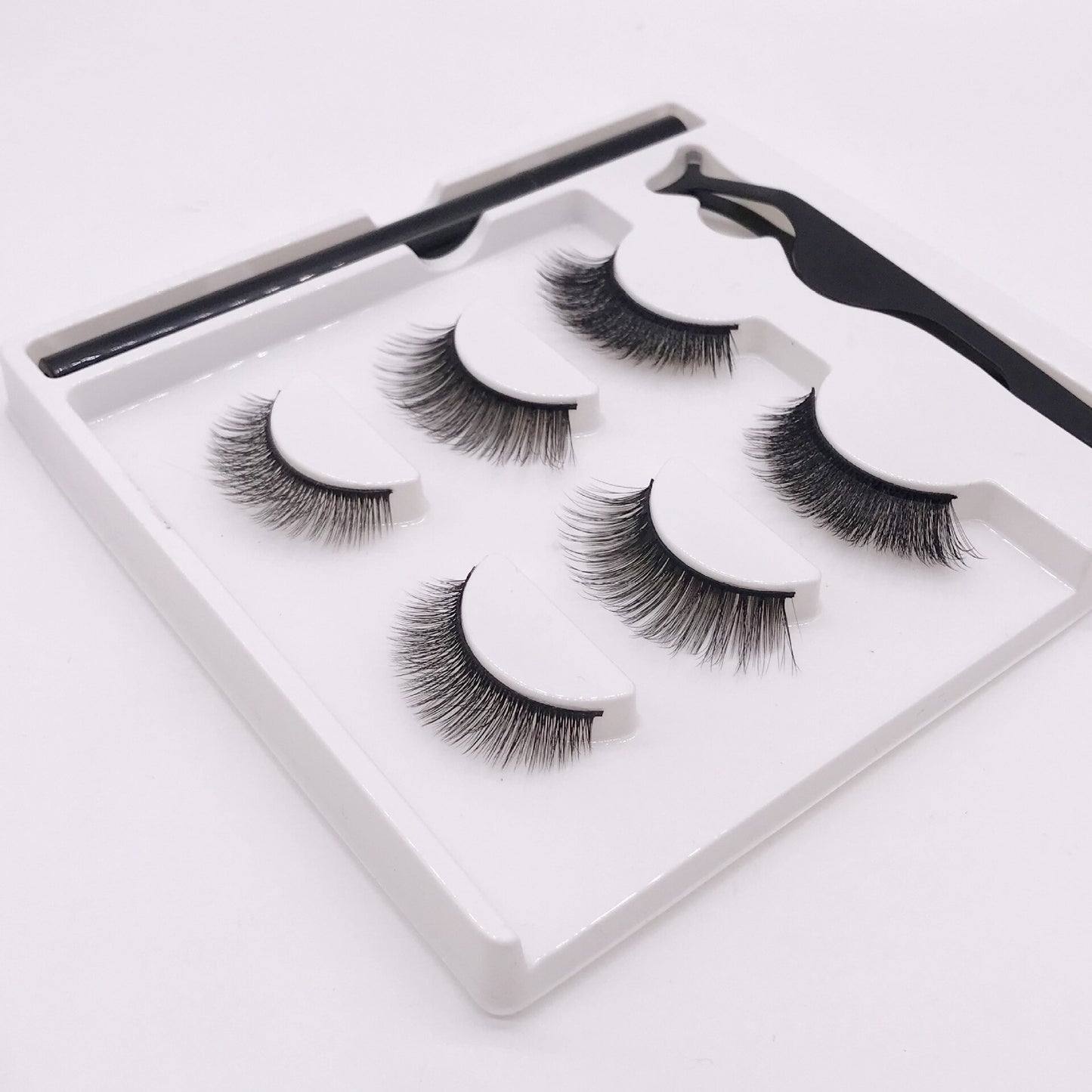 3 Pairs Fashion Magnetic False Eyelashes Waterproof Magnetic