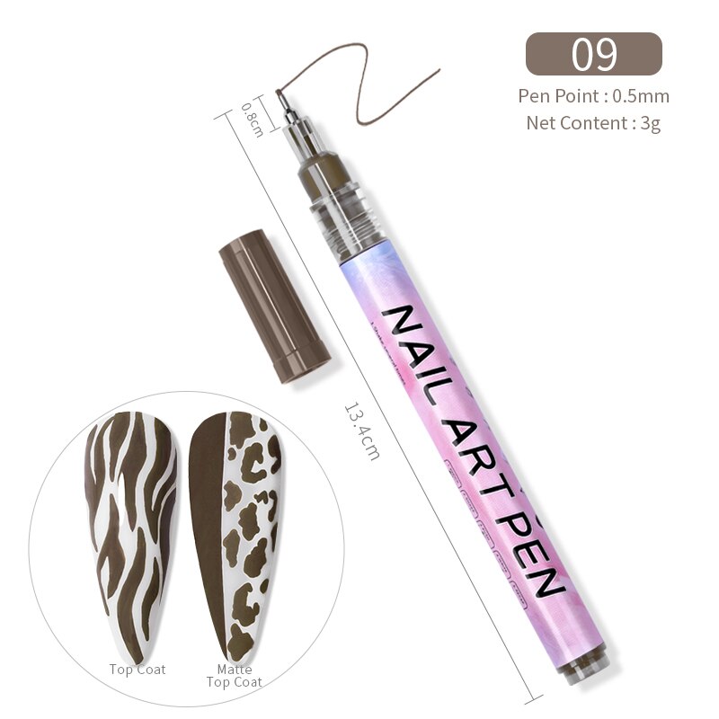 1 Pc Waterproof Nail Art Graffiti Pen