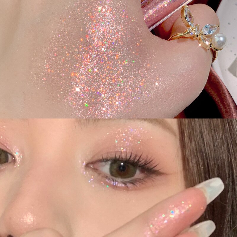 1pc Liquid Eyeshadow Super Shine Pink Pearlescent