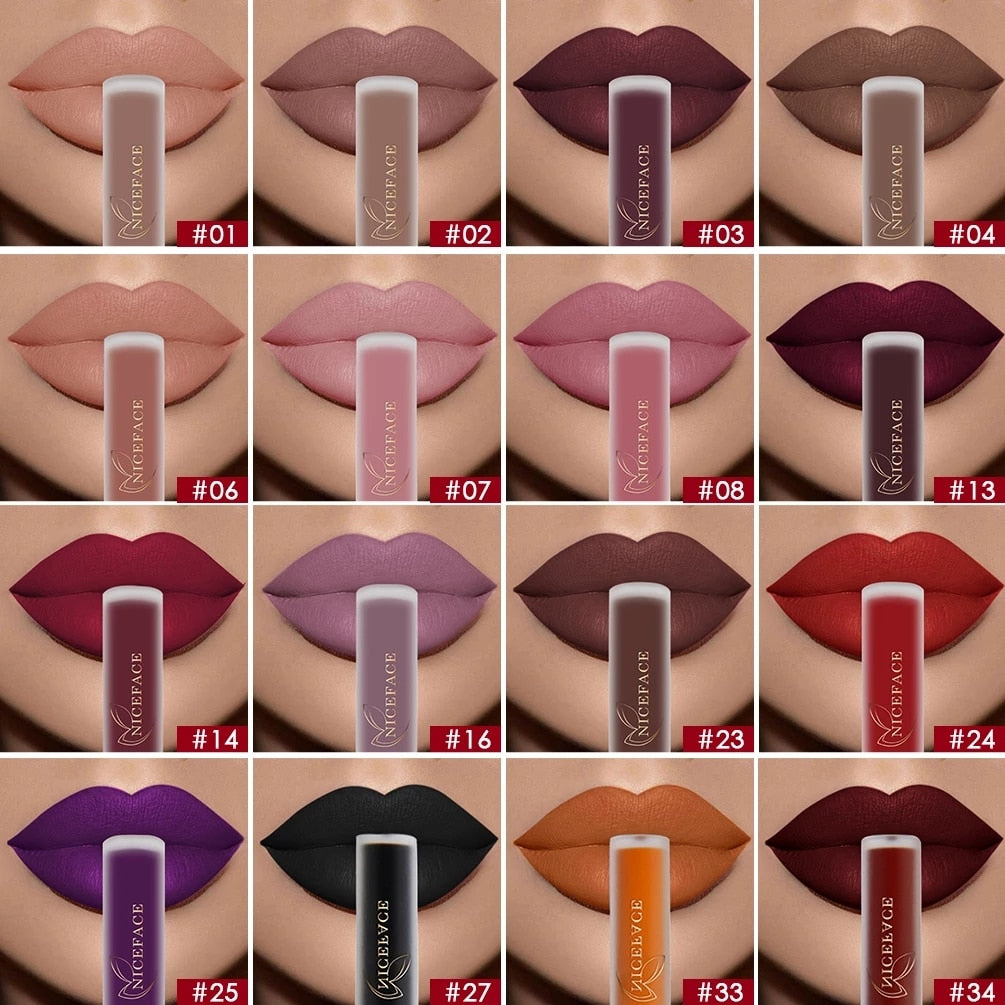 NICEFACE Gloss Waterproof Liquid Lipstick