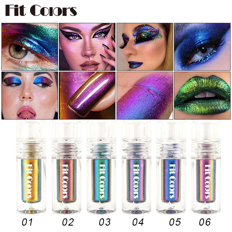 6 Color Shiny Metallic Glossy Face Decorating