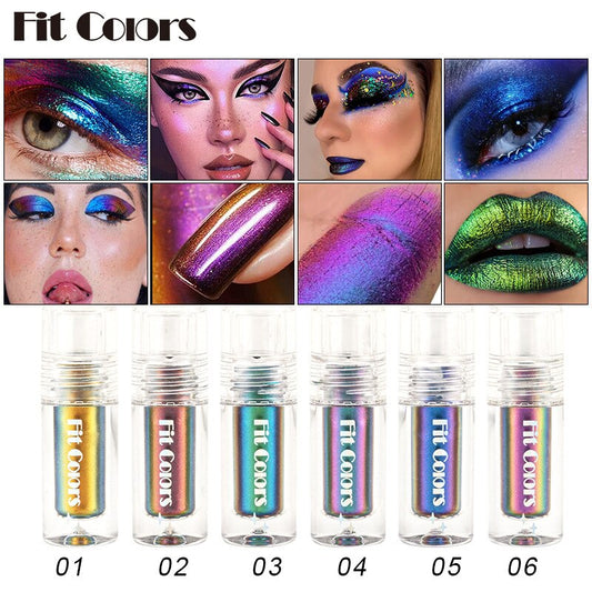 6 Color Shiny Metallic Glossy Face Decorating