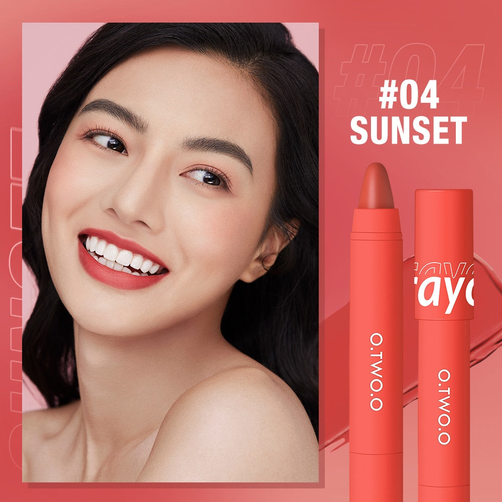 Lipstick Pencil Lip Liner 6 Colors Velvet Matte