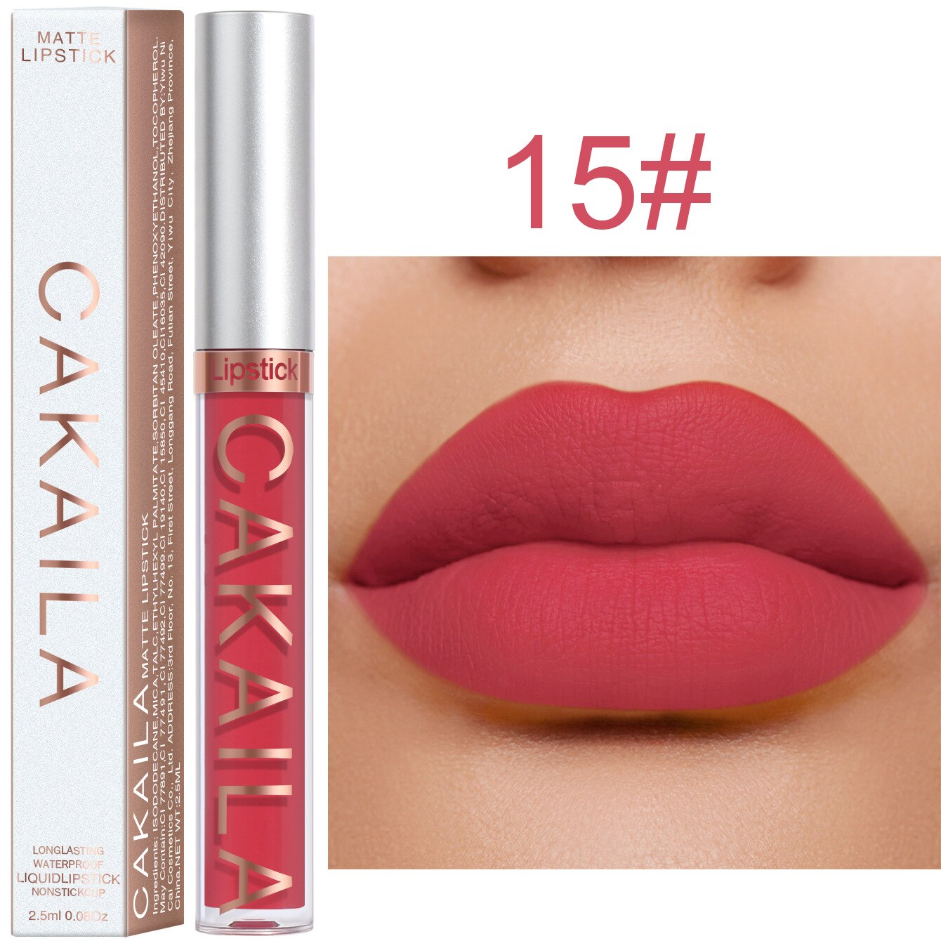 Gloss Long Matte Pink Velvet Lipstick