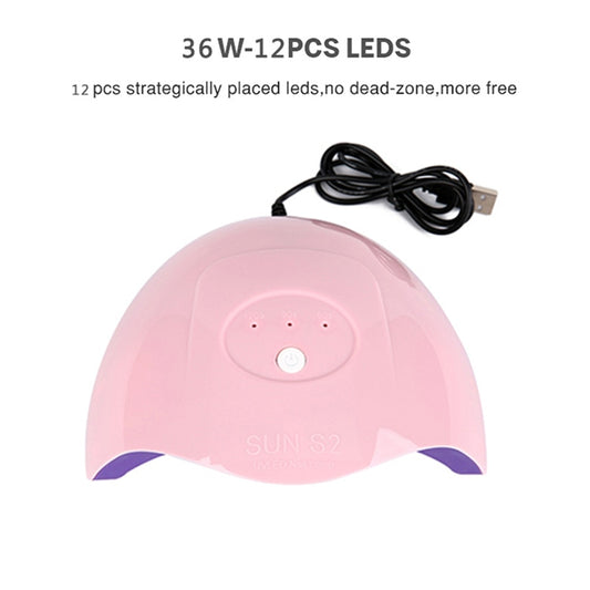 36W UV LED Lamp Nail Dryer Machine Portable USB Cable