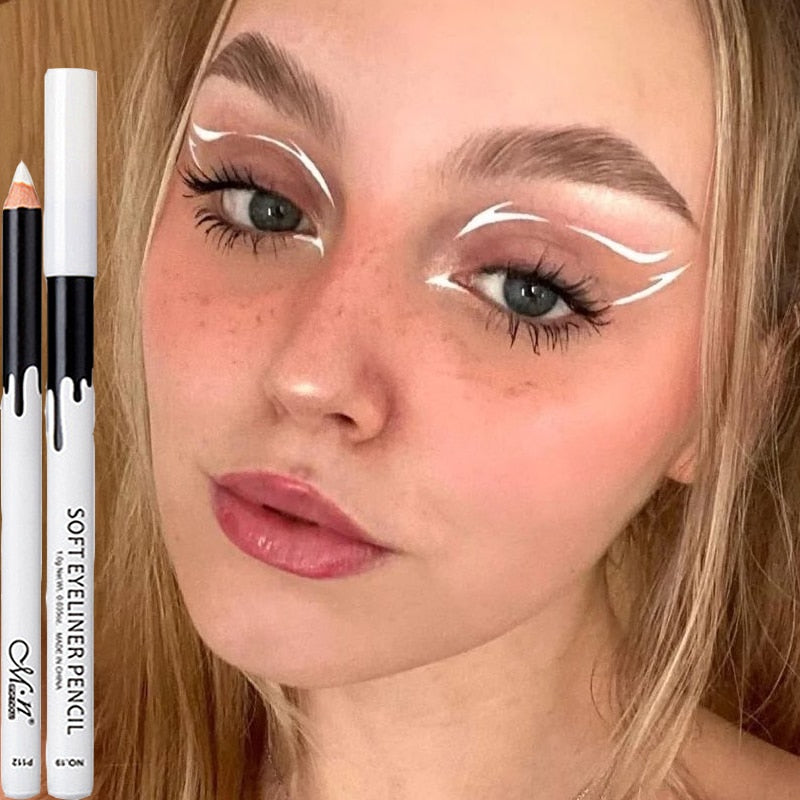 1PC White Eyeliner Pen Waterproof