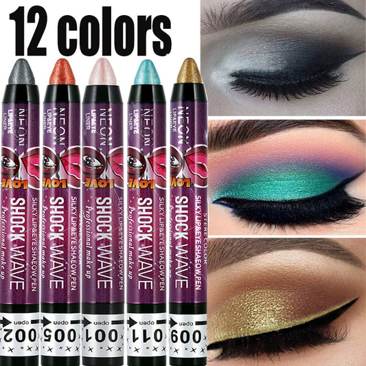 Pearlescent Eyeshadow Pen Waterproof Blooming Shiny Glitter