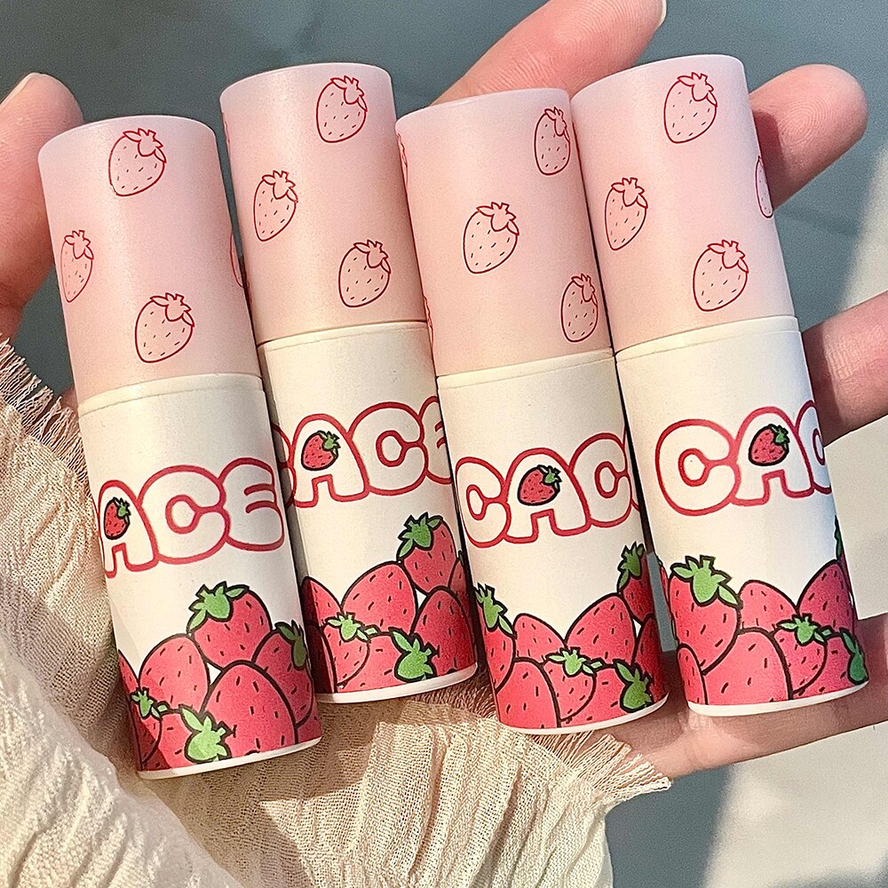 Lovely Strawberry Lip Mud Clay Velvet Matte Lipstick