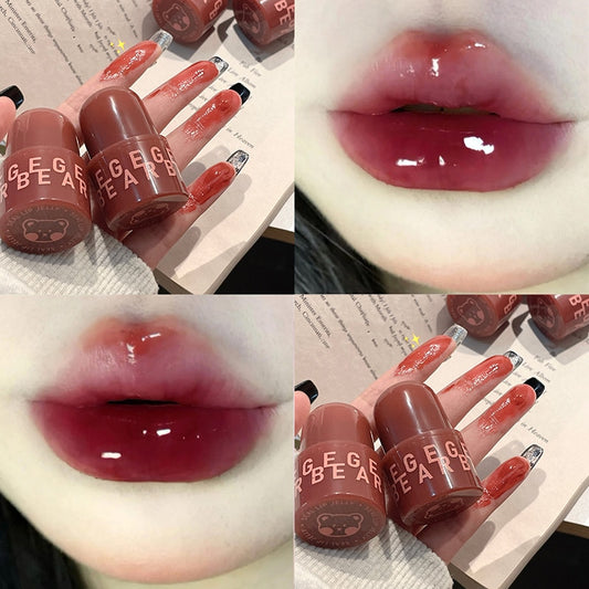 Water Light Jelly Stamp Lip Gloss Hydrating Liquid Lip Glaze Korean Toothed Lips Makeup Cosmetics Lip Moisturizer Tint Lipsticks