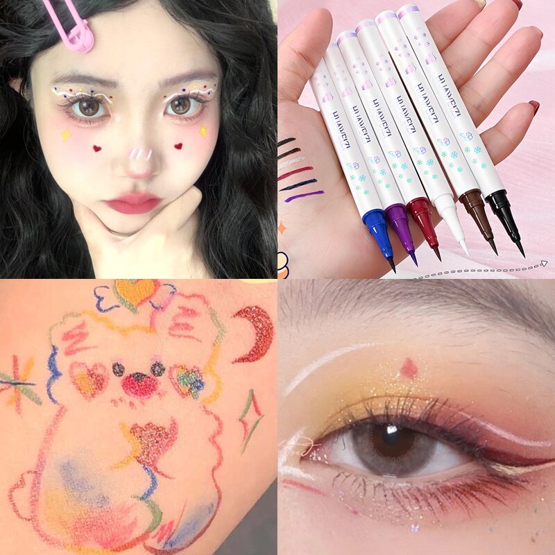 6 Colors Waterproof Eyeliner Liquid Pencil