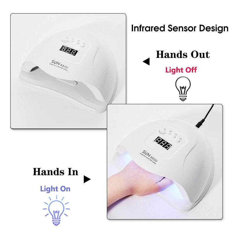 LED Nail Lamp For Manicure 72W Nail Dryer