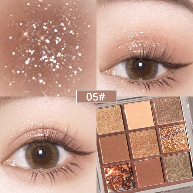 9 Colors Eyeshadow Palette Waterproof Korean Makeup
