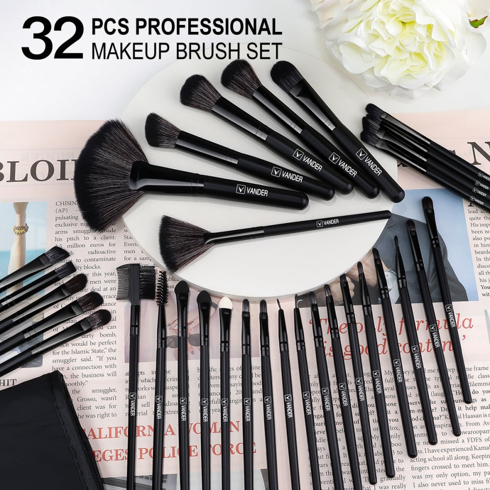 32Pcs Makeup Brushes Set Soft Fluffy