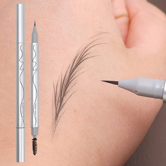 Waterproof Matte Eyebrows Pencil Sweat-proof Contouring 0.01mm Ultra Fine Eyebrow Pen Lasting Quick Drying Eyes Makeup Cosmetics