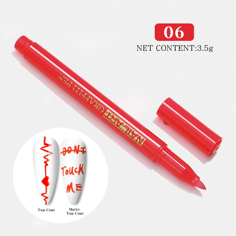 1 Pc Waterproof Nail Art Graffiti Pen