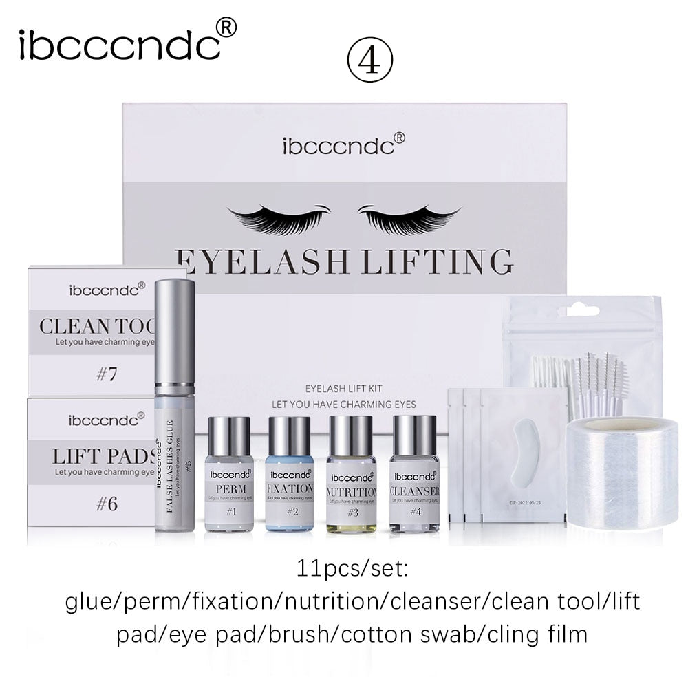 2023 New Lash Lift Set Eyelash Perm Kit Lash Curling Eyelash Extensions Eyelash Makeup Tool Cling Film Lifting Pad Dropshipping