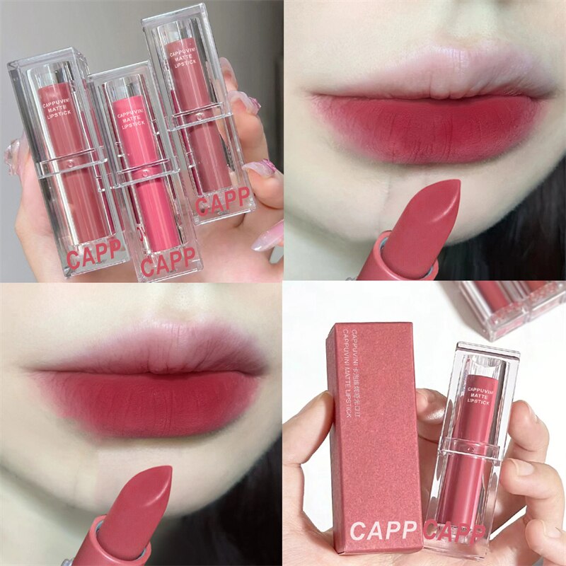 Acrylic Lipstick 6Colors Lip Stick Woman Velvet