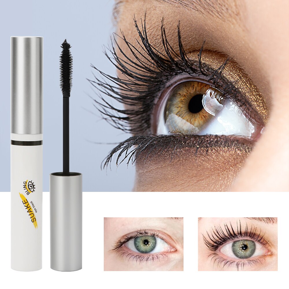 Waterproof Blue Mascara Fast Dry Eyelashes Curls Cosmetics