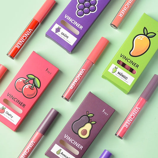Lip Gloss Set Nude Waterproof Liquid Lipstick