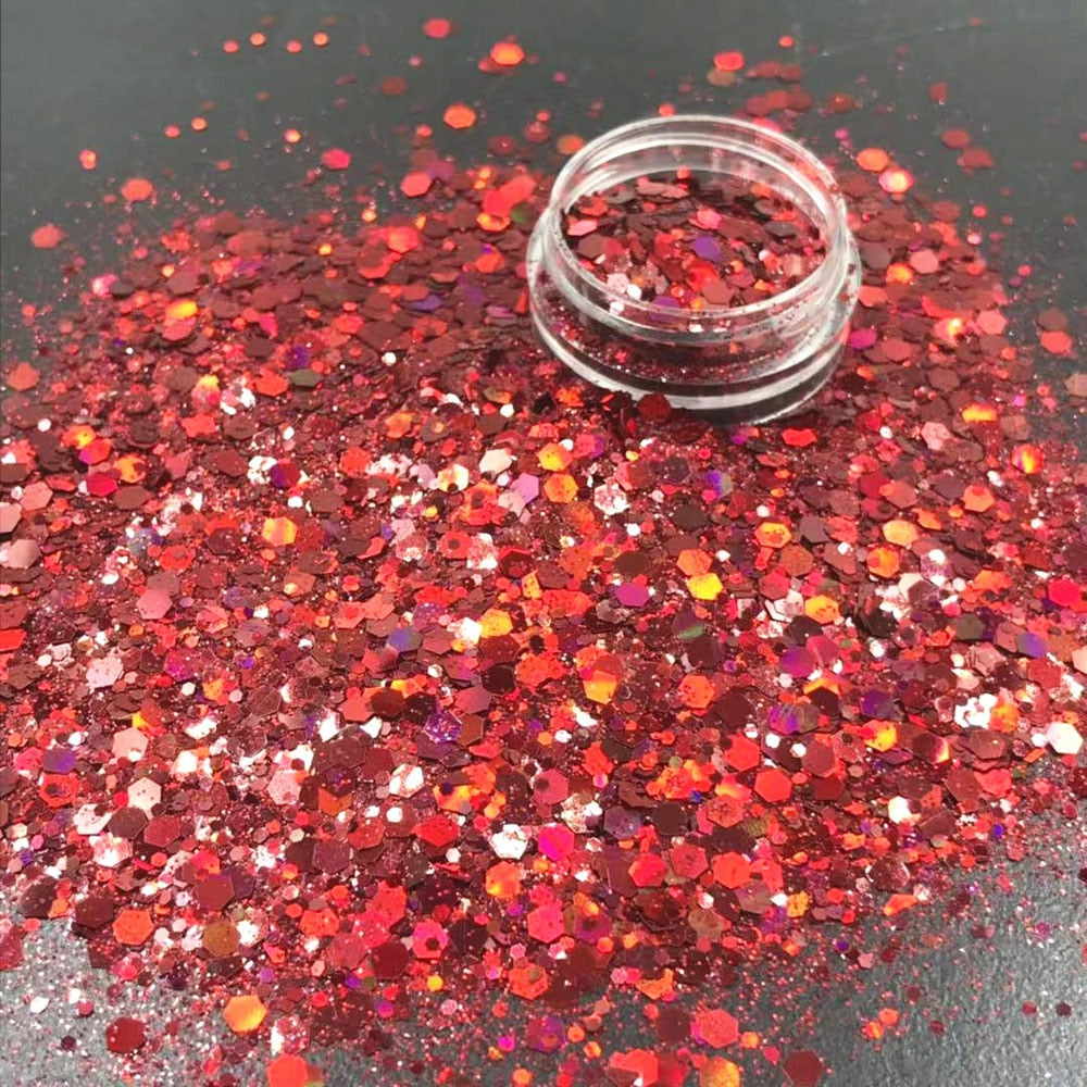 10g/Bag Iridescent Art Glitter Sequins Holographic Nail