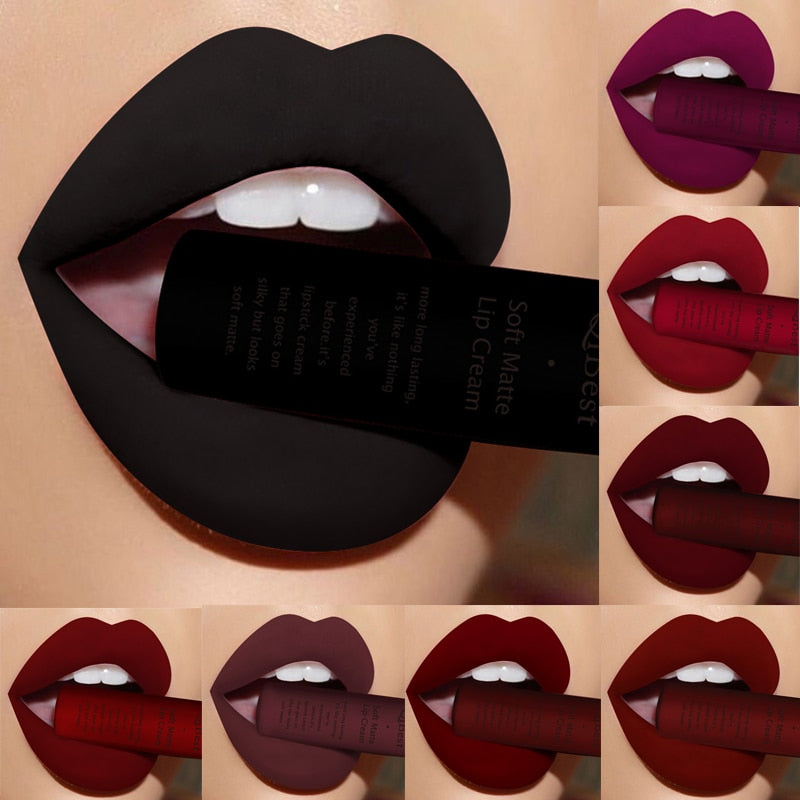 Matte Nude Lipstick Lipkit Pigment Dark Red