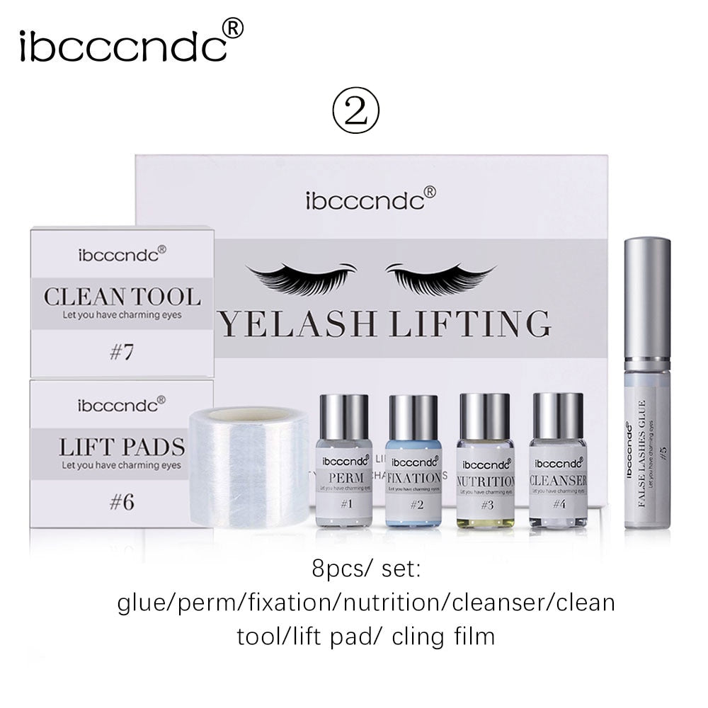 2023 New Lash Lift Set Eyelash Perm Kit Lash Curling Eyelash Extensions Eyelash Makeup Tool Cling Film Lifting Pad Dropshipping
