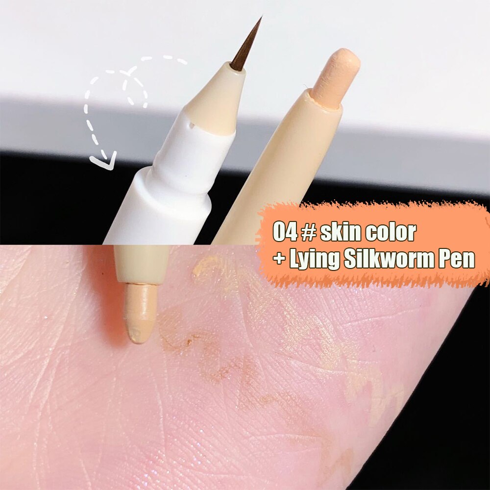 1PC Two-color Eyes Brightening Pearl High-gloss Eyeliner