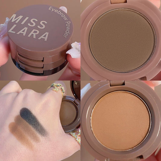 3 Colors Eyebrow Powder Palette Eyeshadow Palette Light Brown Natural Eyebrow Enhancer Waterproof Hairline Brow Powder Cosmetic