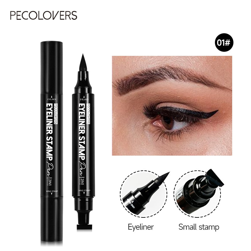 Double Head 2 In1 Waterproof Liquid Eyeliner