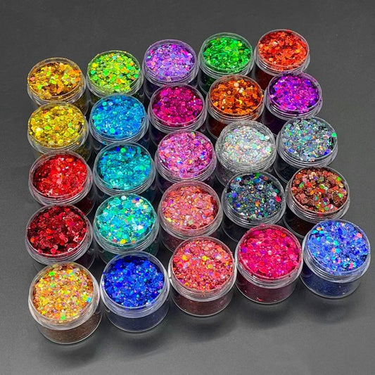 10g/Bag Iridescent Art Glitter Sequins Holographic Nail