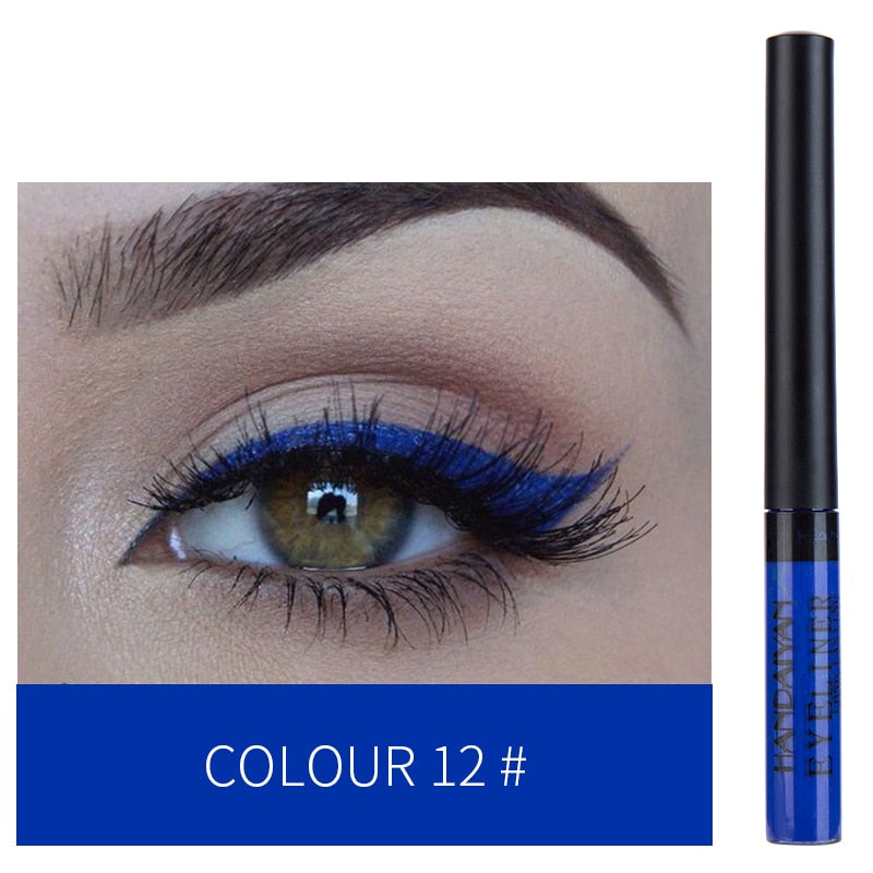 12 Colors Colorful Liquid Eyeliner Pen