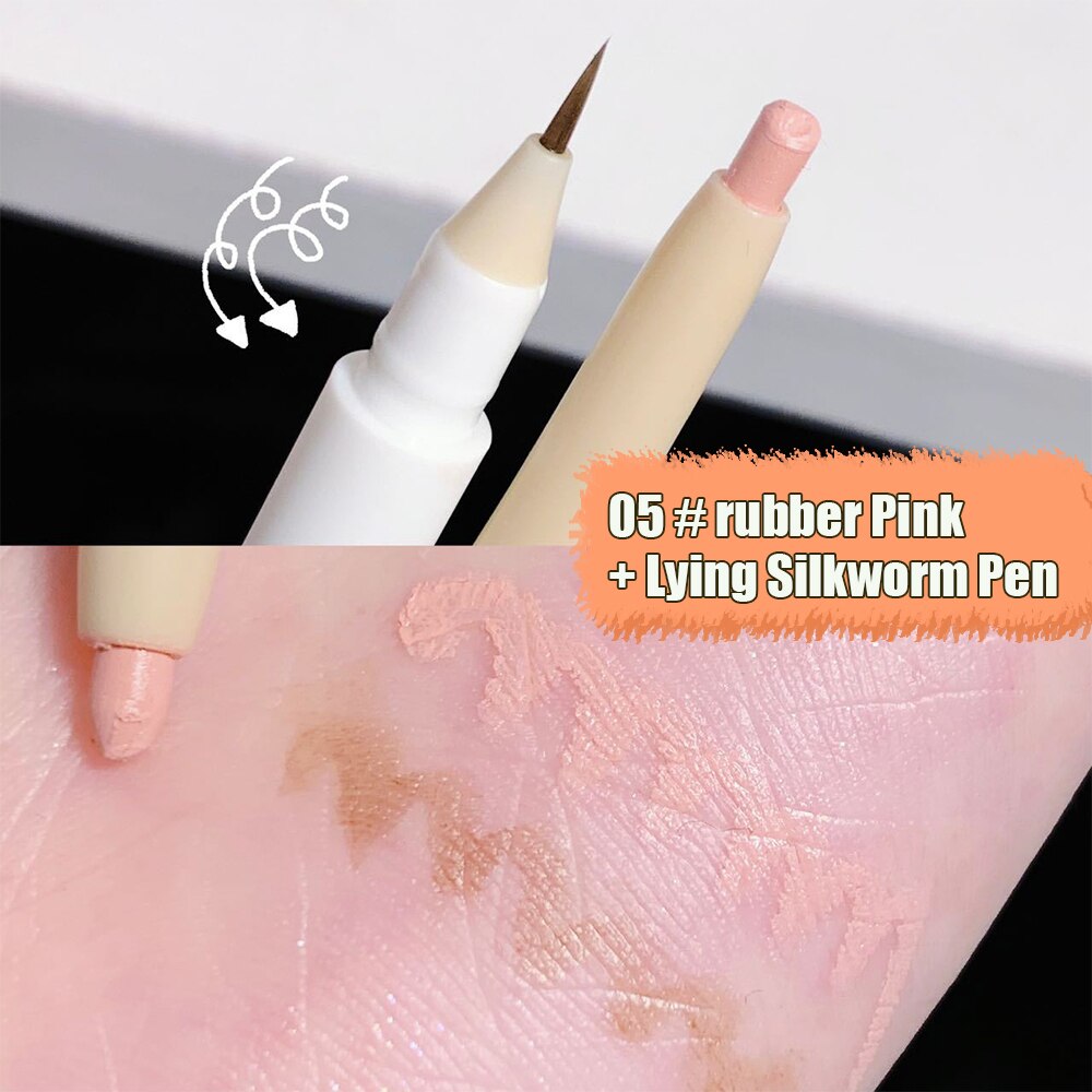 1PC Two-color Eyes Brightening Pearl High-gloss Eyeliner