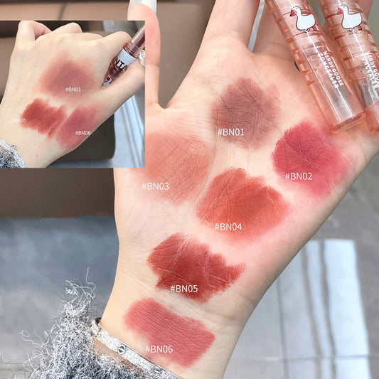 Velvet Matte Lipstick Pen Lasting Waterproof Lips Contouring Pencil Nude Brown Lip Tint Non-stick Cup Lip Gloss Korea Cosmetics