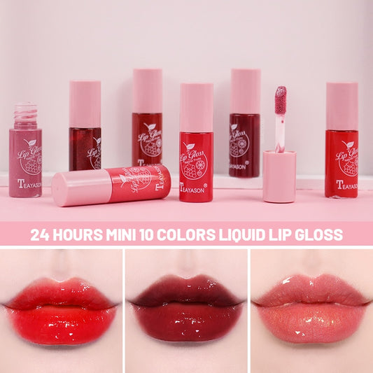 Mini 10 Colors Liquid Lip Gloss Waterproof