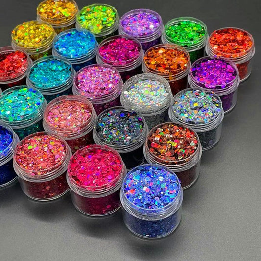 10g/Bag Iridescent Art Glitter Sequins Holographic Nail