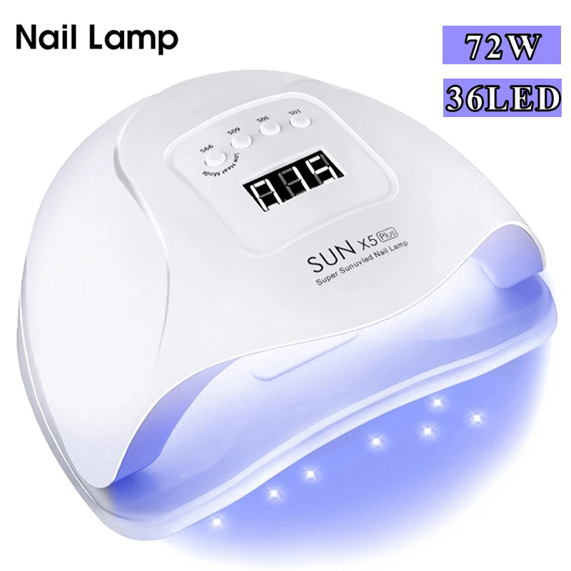 LED Nail Lamp For Manicure 72W Nail Dryer