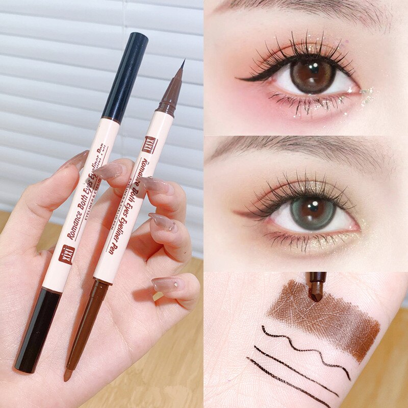 1PC Two-color Eyes Brightening Pearl High-gloss Eyeliner